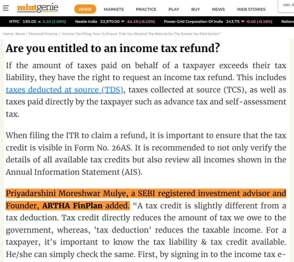 income-tax-filing-how-to-ensure-that-you-receive-the-refund-on-the-excess-tax-paid-earlier